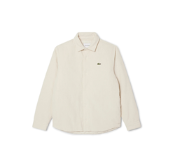 GIACCA IMBOTTITA IN VELLUTO A COSTE BIANCA